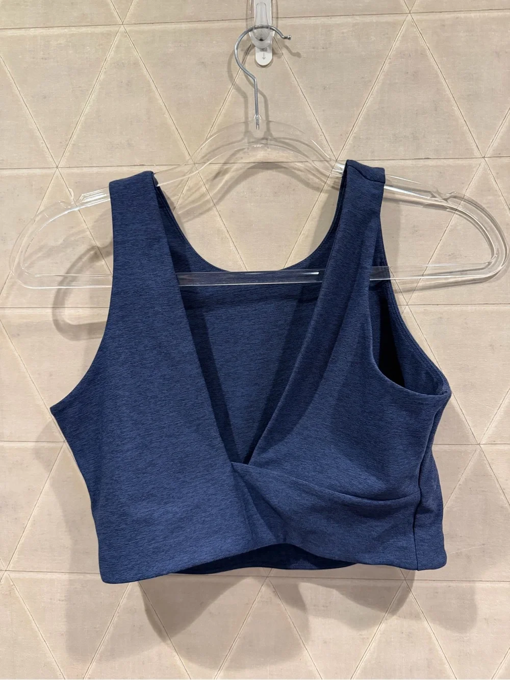 Outdoor Voices Venus Crop Top Bra Blue Sports Bra Size M